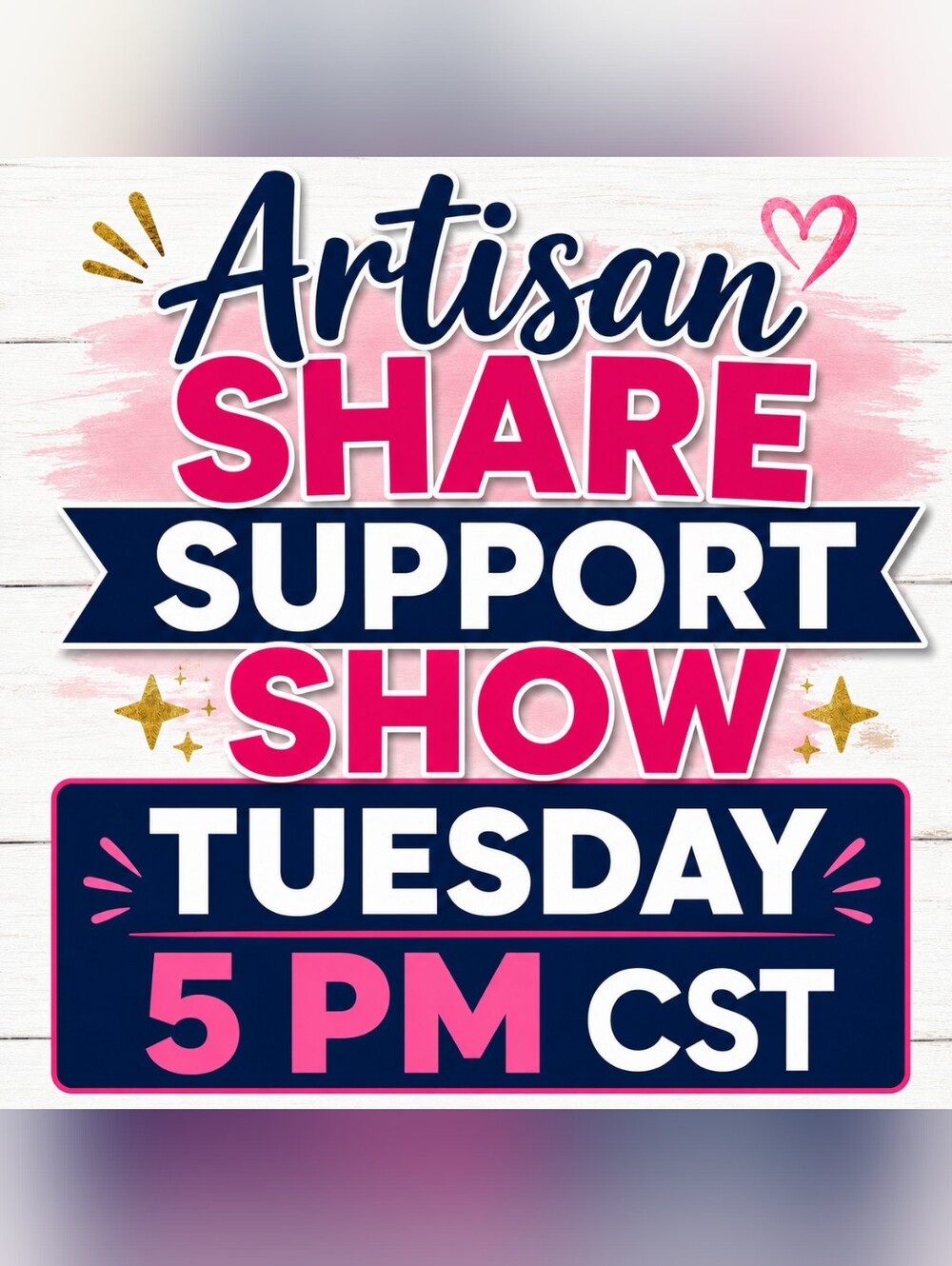 Aug 4th at 5 PM ARTISAN MONTHY JEWELRY SUPPORT SHOW